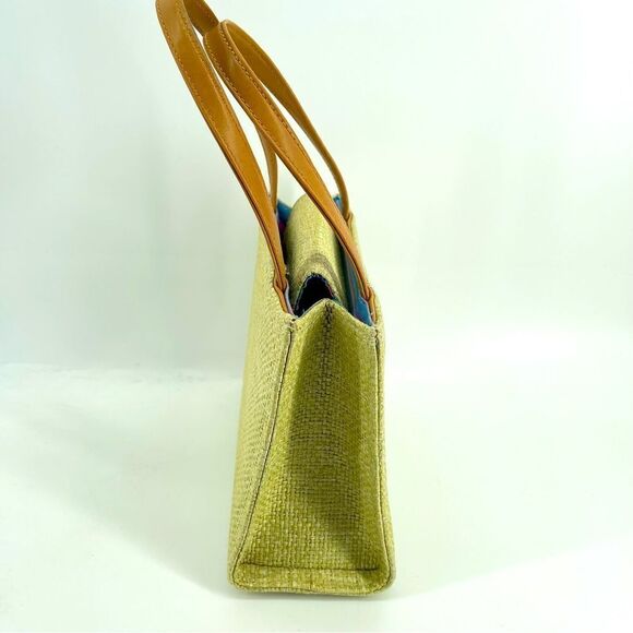 Unbranded Women’s Small Square Structured Basket Handbag Raffia Straw Tote - Picture 3 of 15